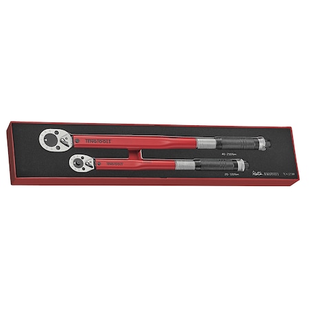 Teng Tools Torque Wrench Set 3/8 & 1/2" drive 2pcs in EVA Foam T TEX1238